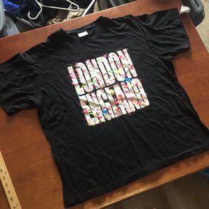 London England Black Tee